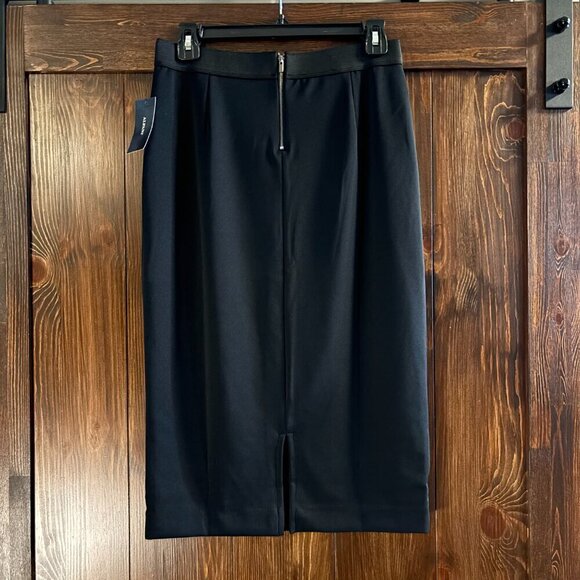 Alfani Women's XS Black Below Knee Stretchy and Elastic Waist Pencil Skirt NWT - Picture 5 of 6